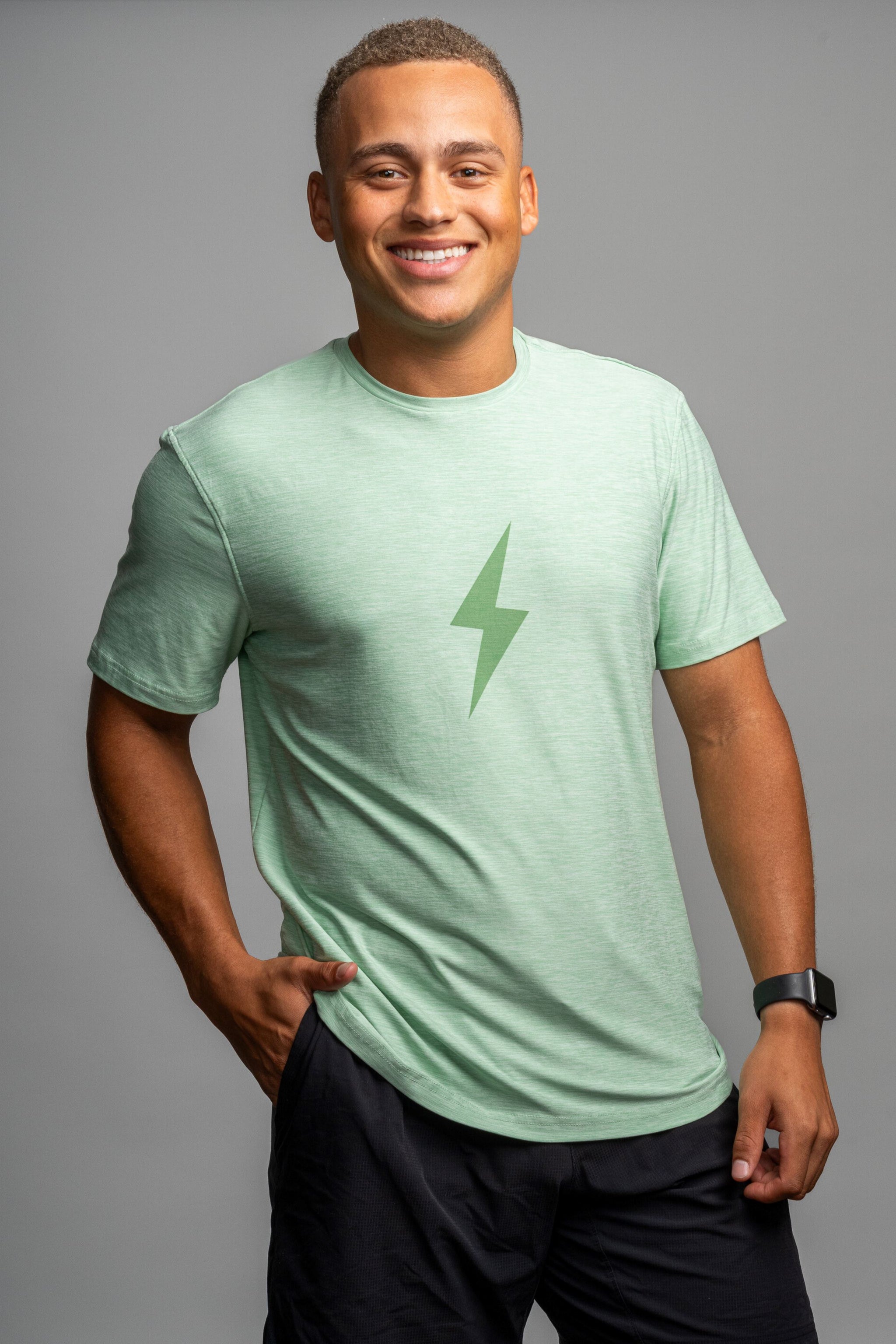 SuperSoft BOLT Short Sleeve Shirt - Mint Green- thumb 1