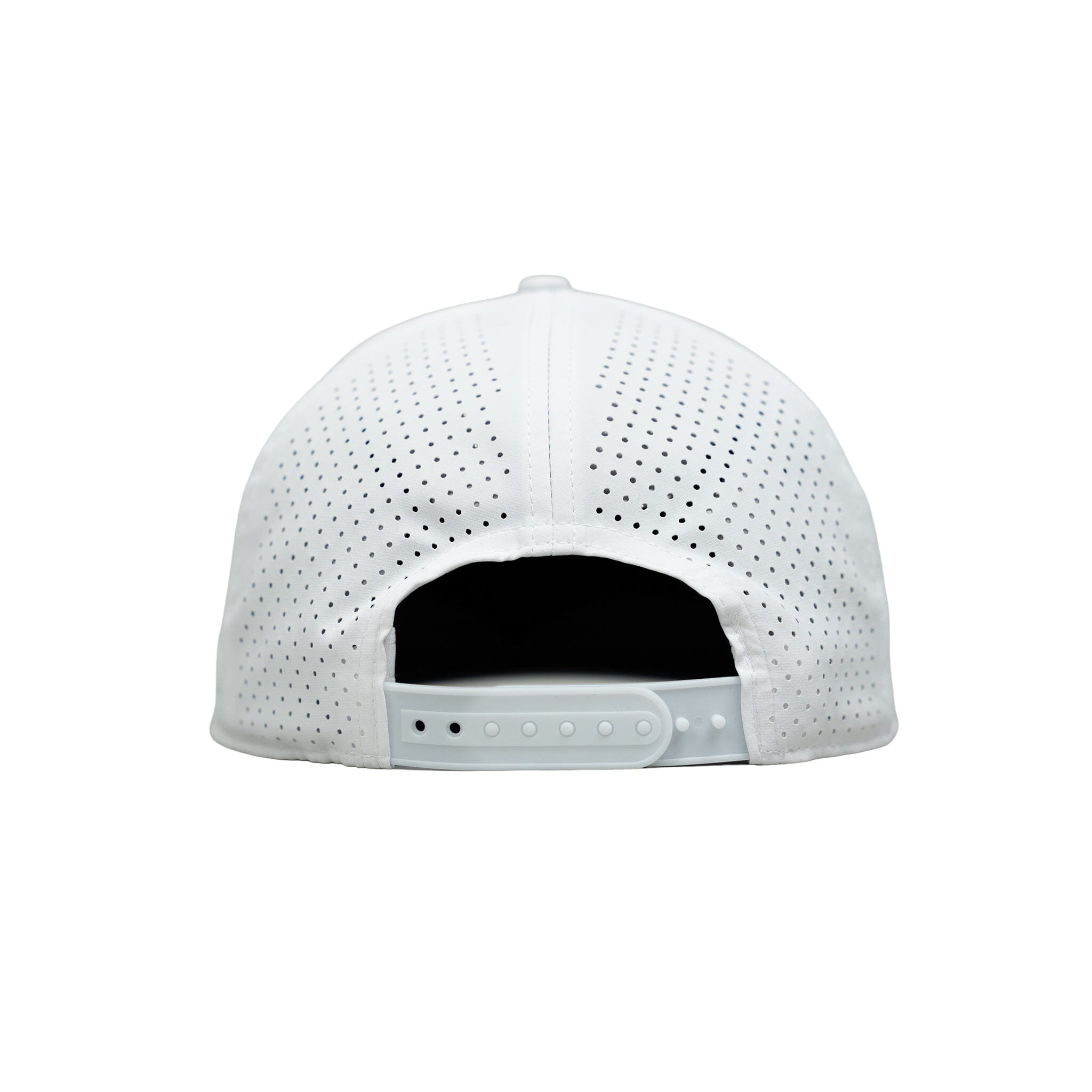 "BRUCE BOLT" Golf Performance Snapback Hat - White- thumb 5