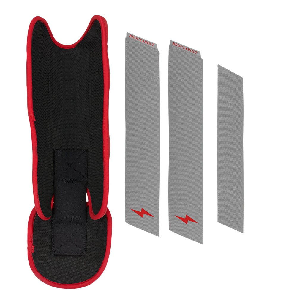 Grey Series Leg Guard - Red- quickbuy