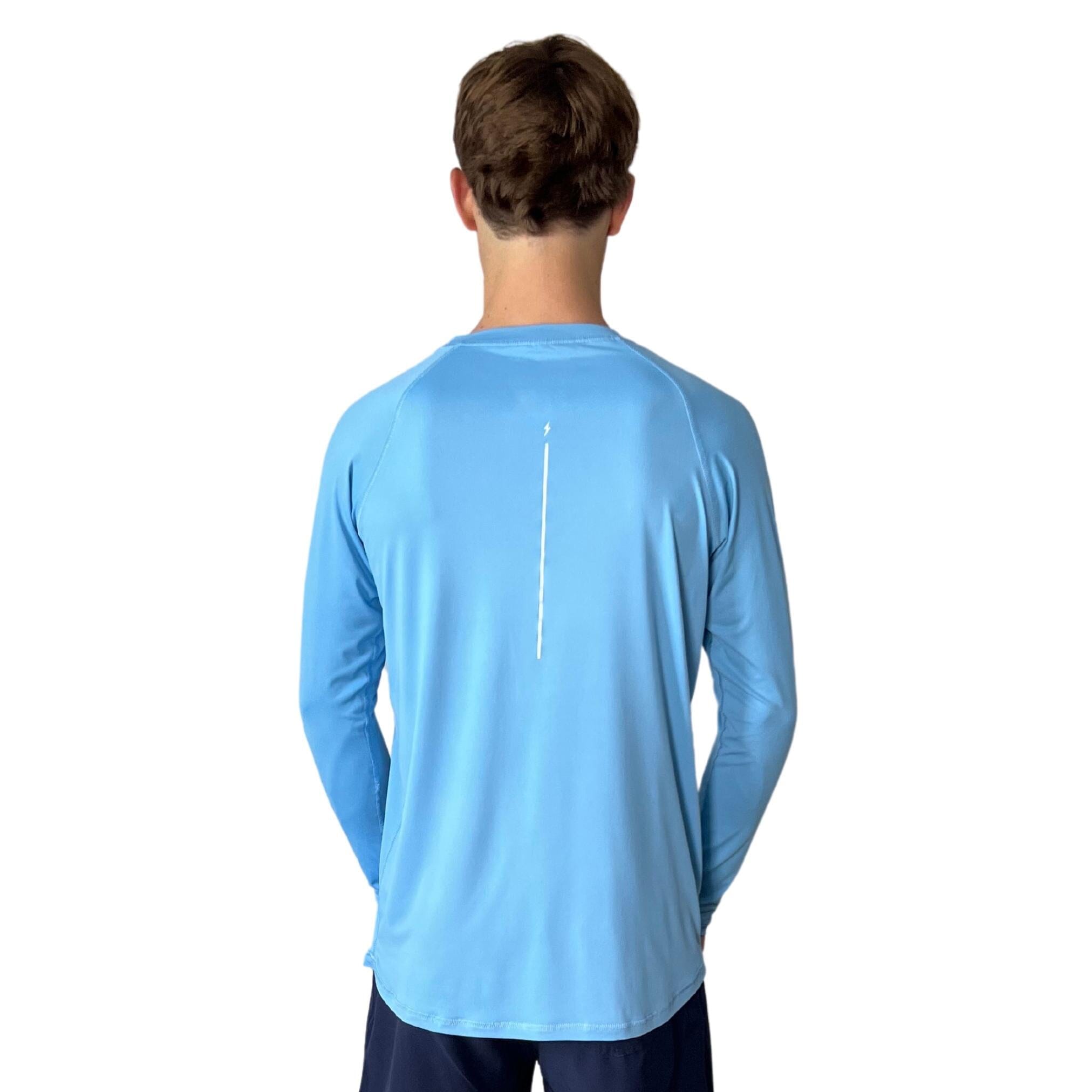 Performance Long Sleeve Shirt - Baby Blue- thumb 5