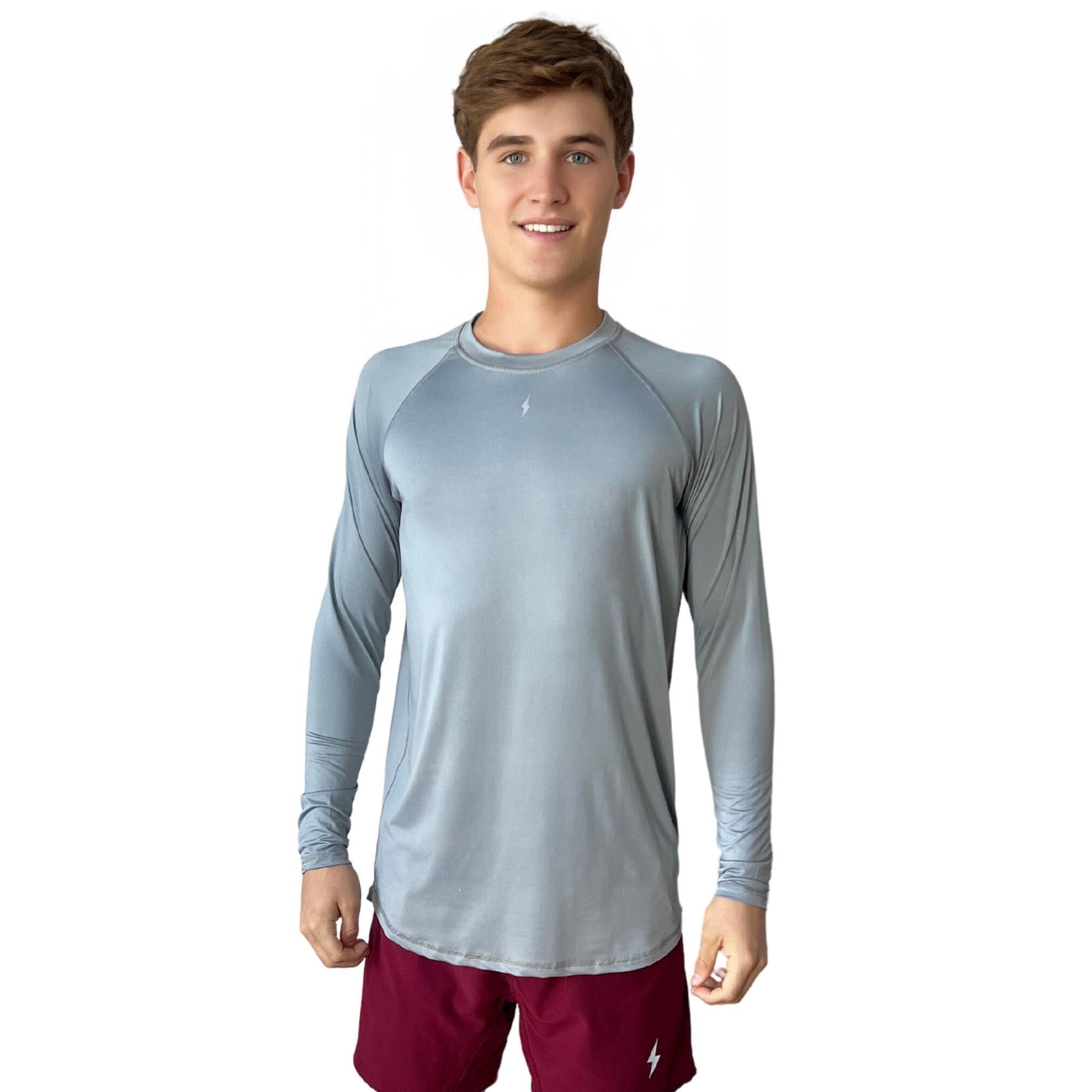 Performance Long Sleeve Shirt - Grey- quickbuy