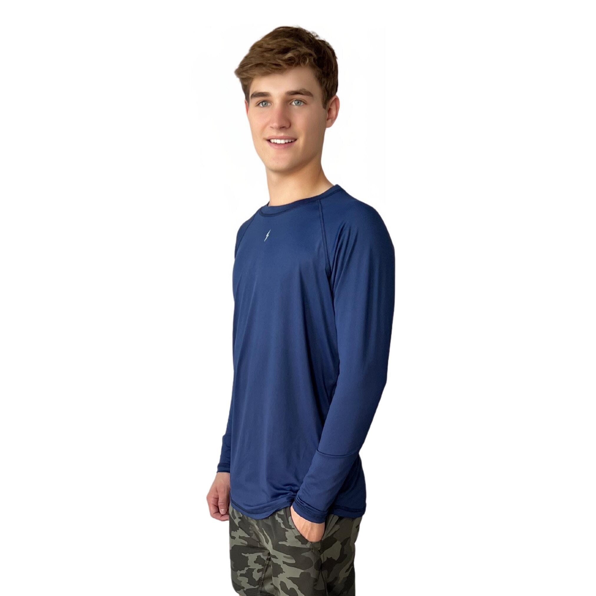 Performance Long Sleeve Shirt - Navy- thumb 2