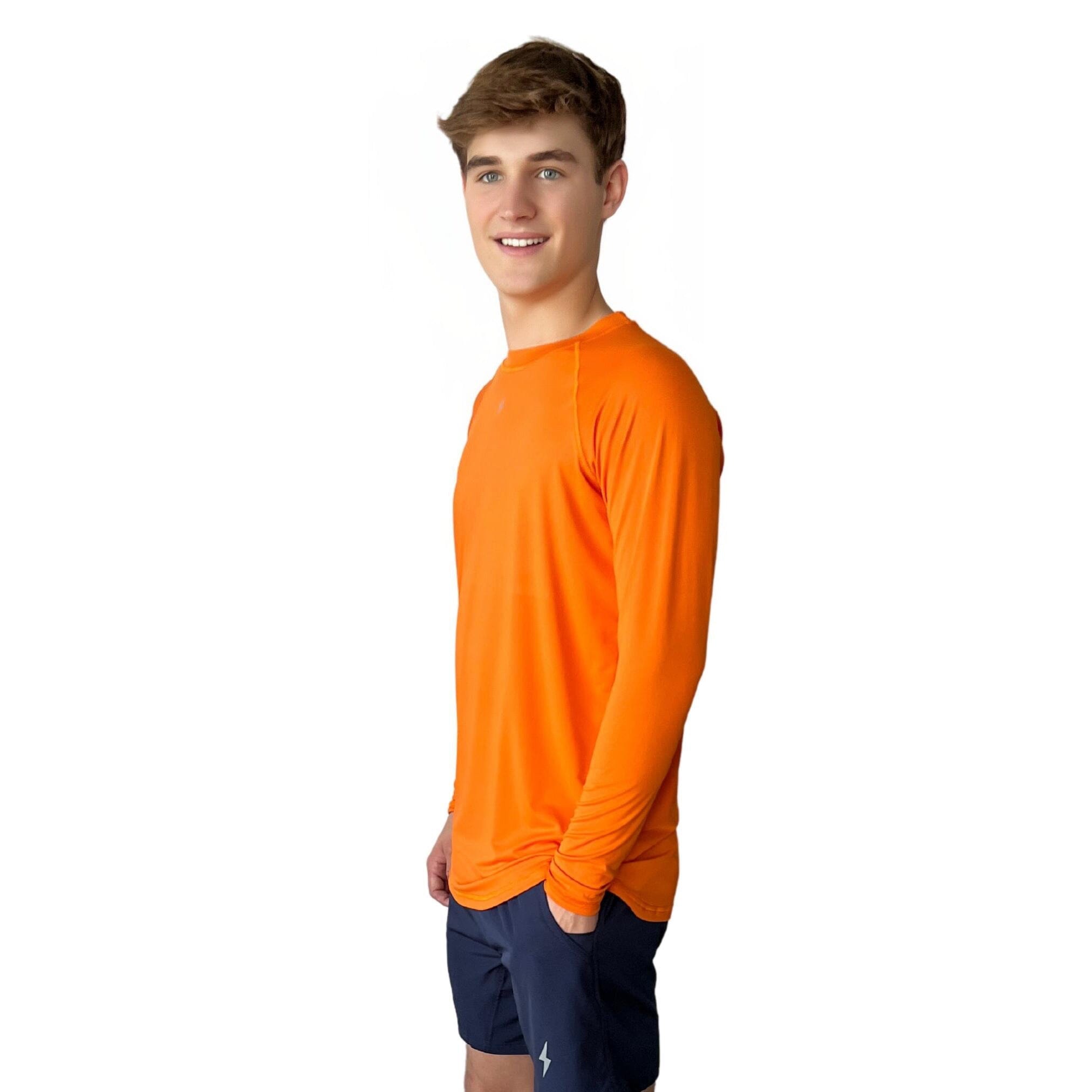 Performance Long Sleeve Shirt - Orange- quickbuy