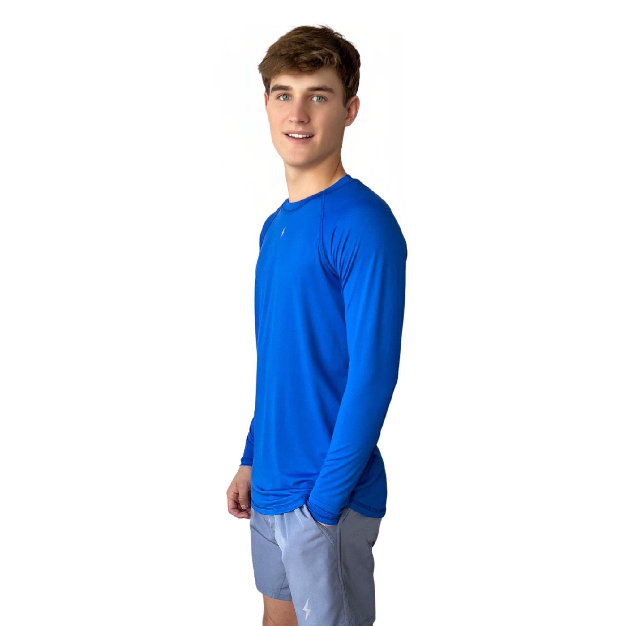 Performance Long Sleeve Shirt - Royal Blue- quickbuy
