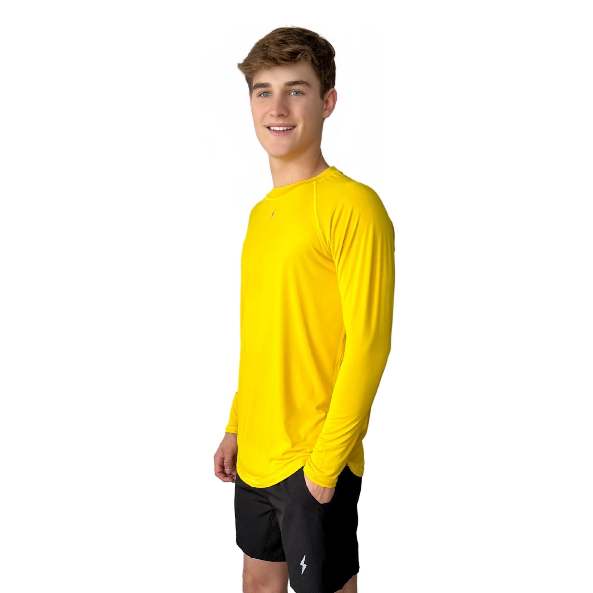 Performance Long Sleeve Shirt - Yellow- quickbuy
