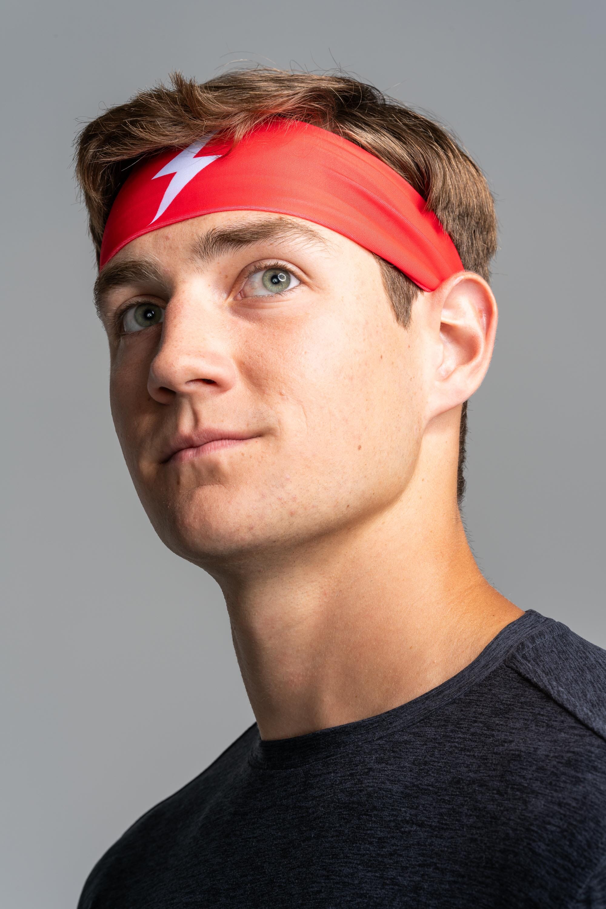 Performance Wide Headband - Red- thumb 1