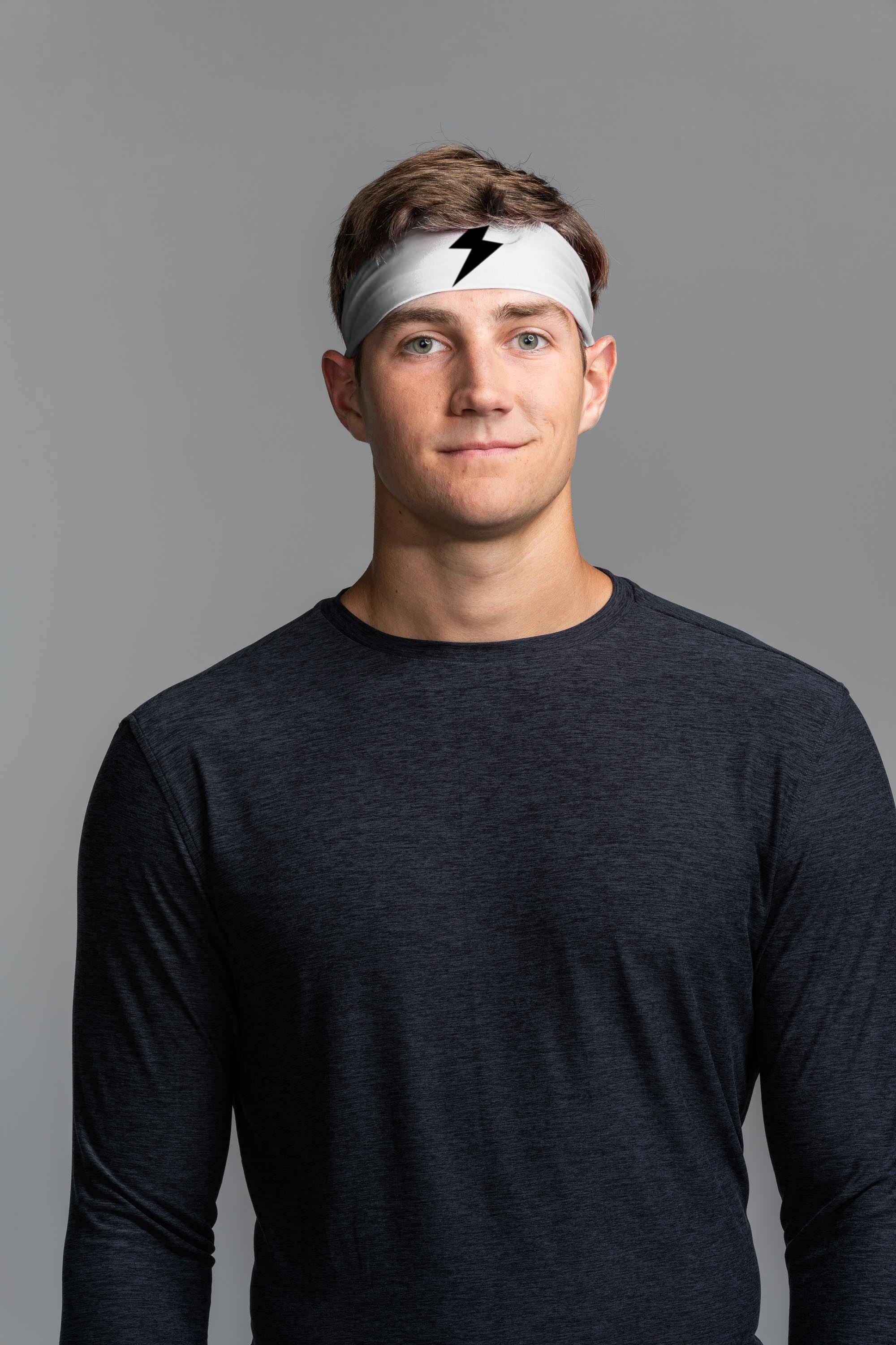 Performance Wide Headband - White- thumb 2