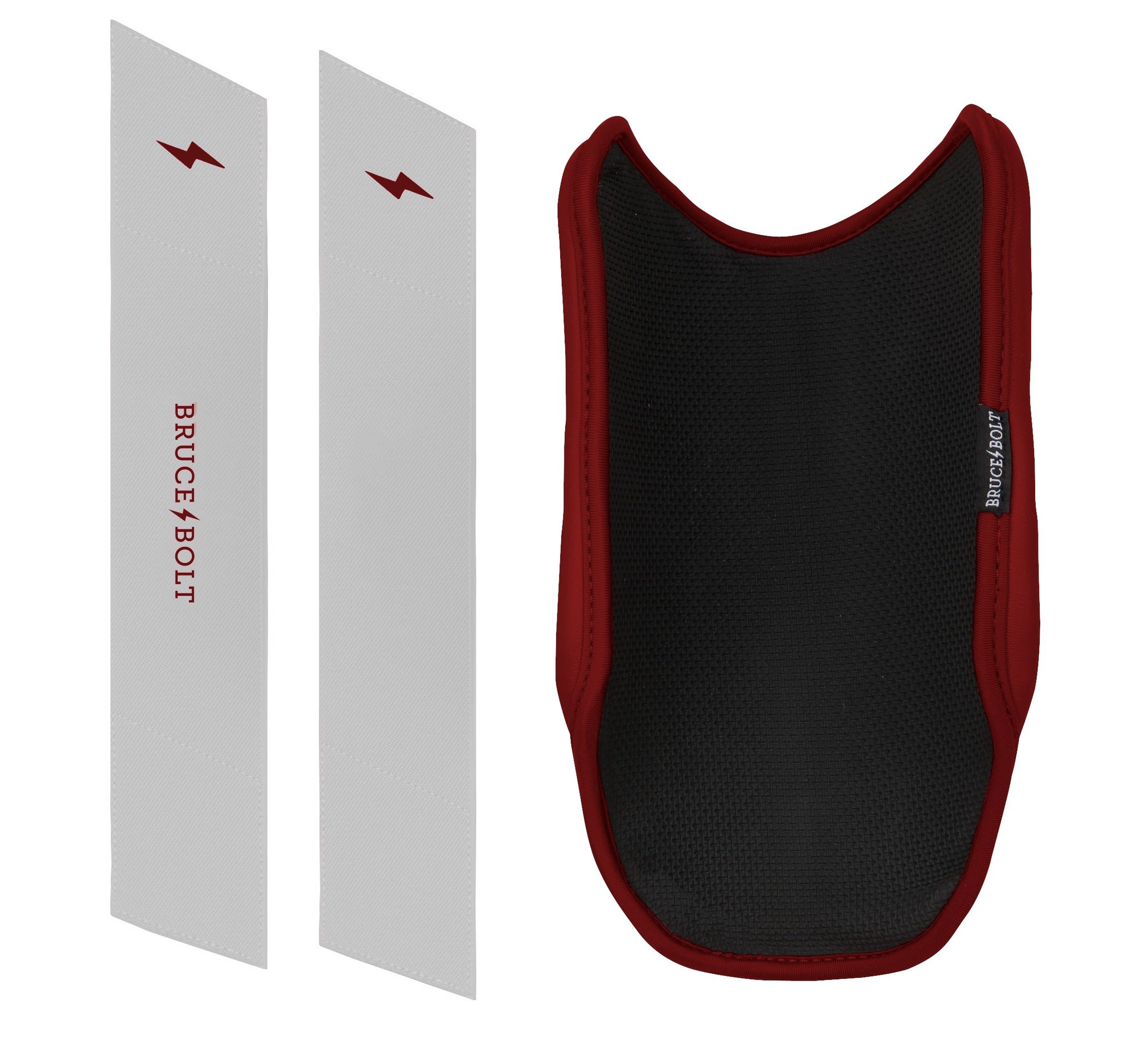 Chrome Series 9" Elbow Guard - Maroon- thumb 3