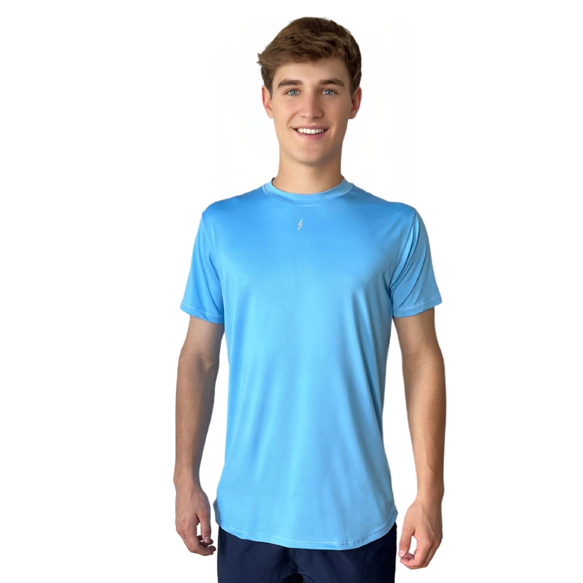 Performance Short Sleeve Shirt - Baby Blue- thumb 1