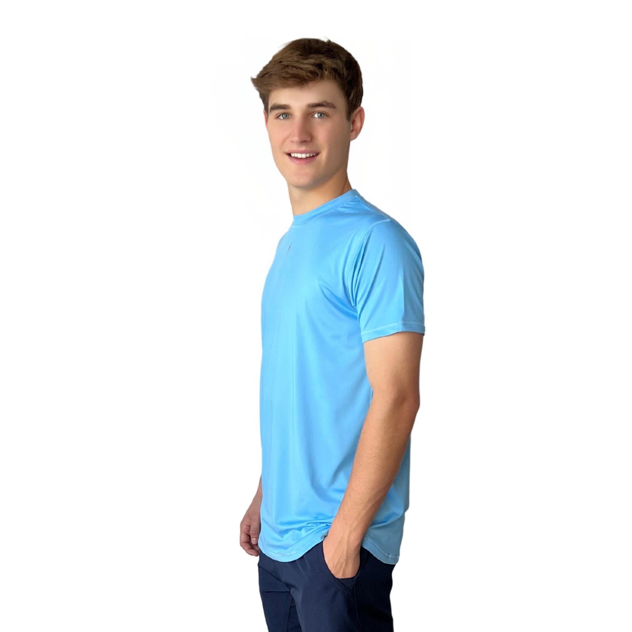 Performance Short Sleeve Shirt - Baby Blue- thumb 2