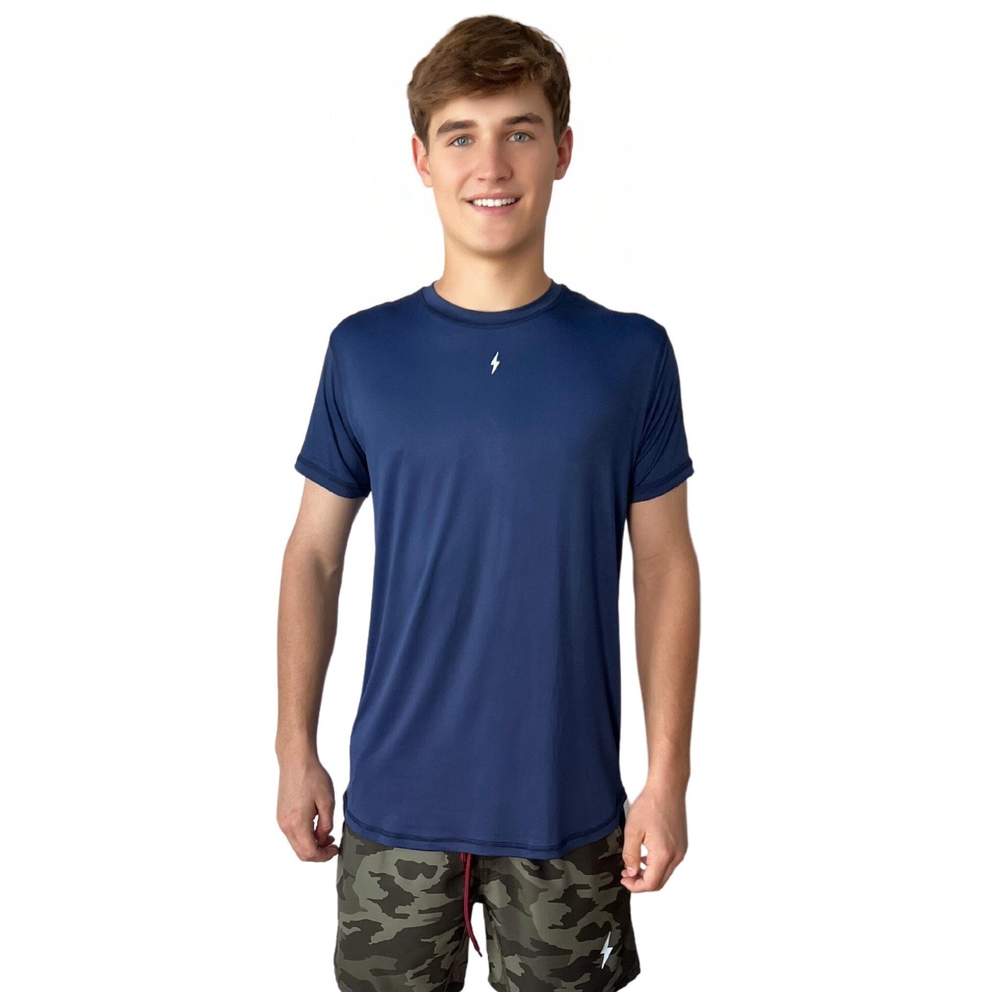Performance Short Sleeve Shirt - Navy- thumb 1