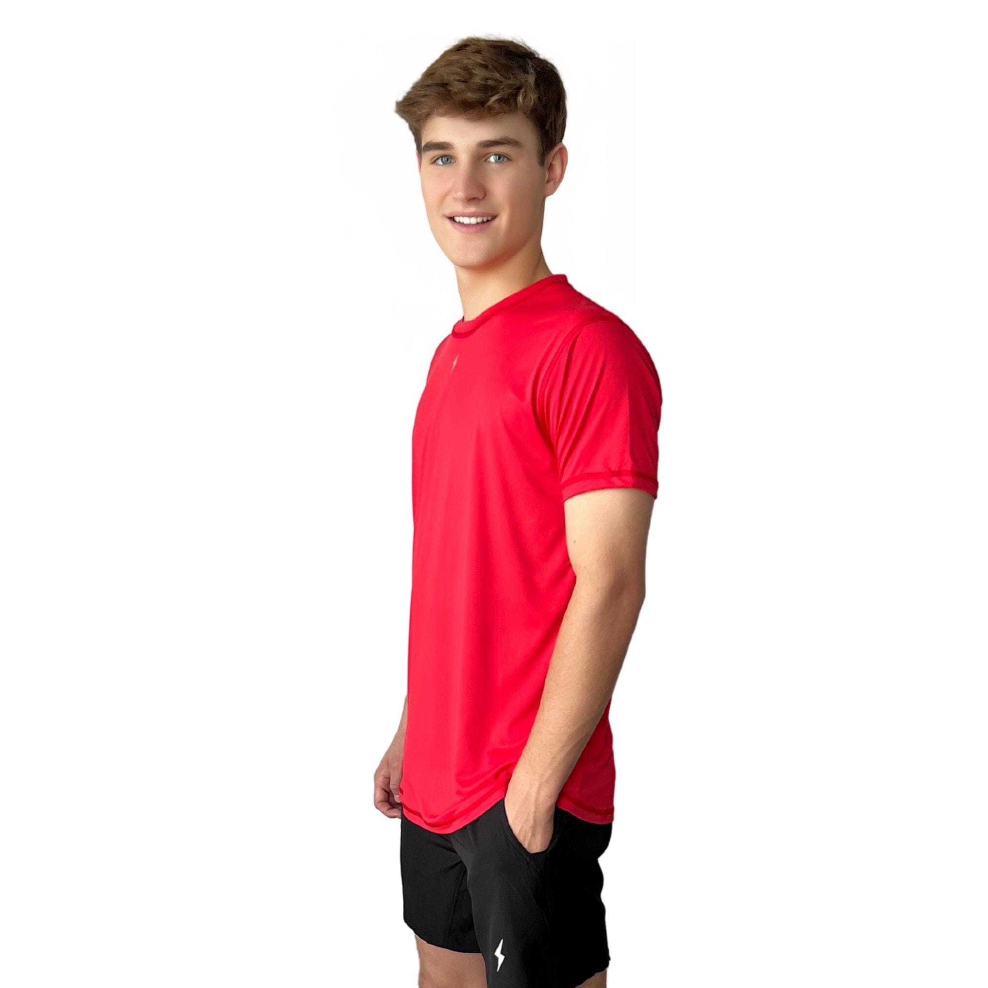 Performance Short Sleeve Shirt - Red- thumb 2