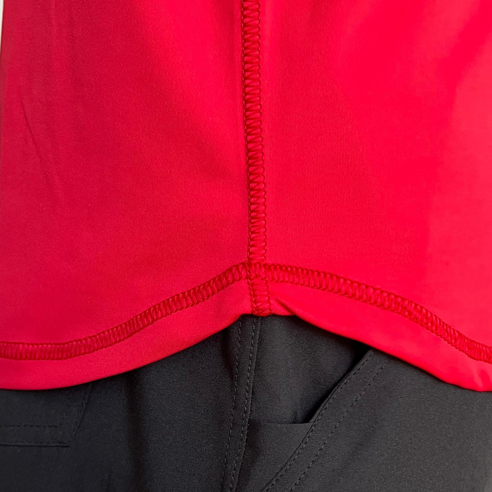 Performance Short Sleeve Shirt - Red- thumb 3