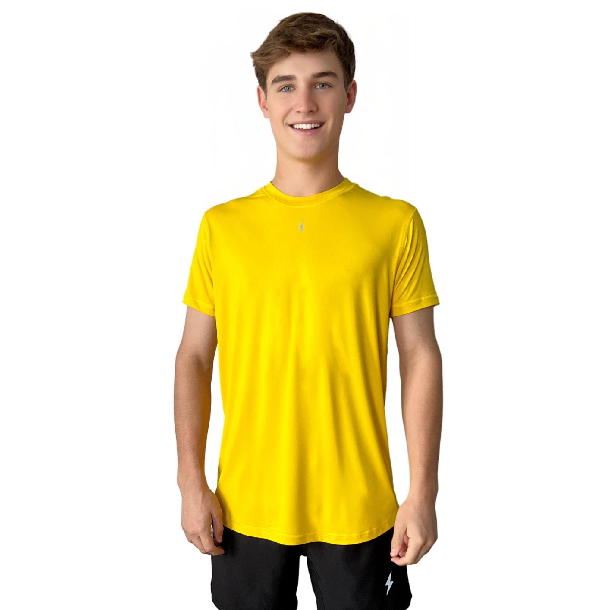 Performance Short Sleeve Shirt - Yellow- quickbuy