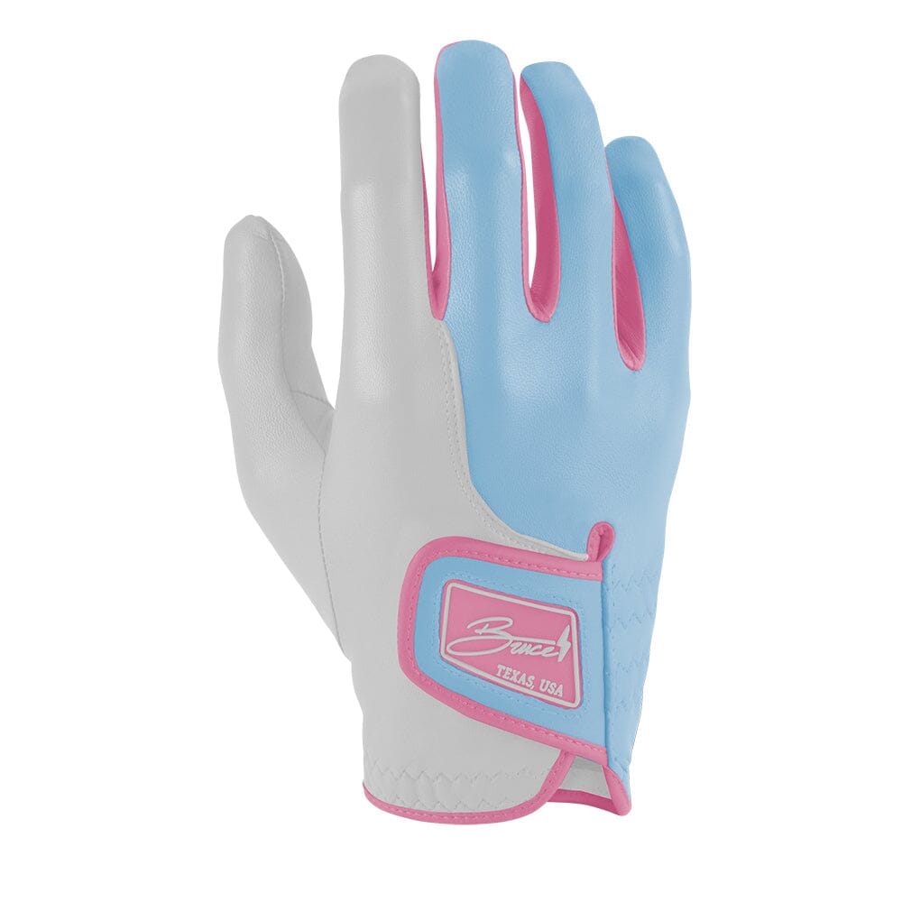 Bryan Bros Creator Series Golf Gloves (On Right, 2-Pack) - Baby Blue/Pink- quickbuy