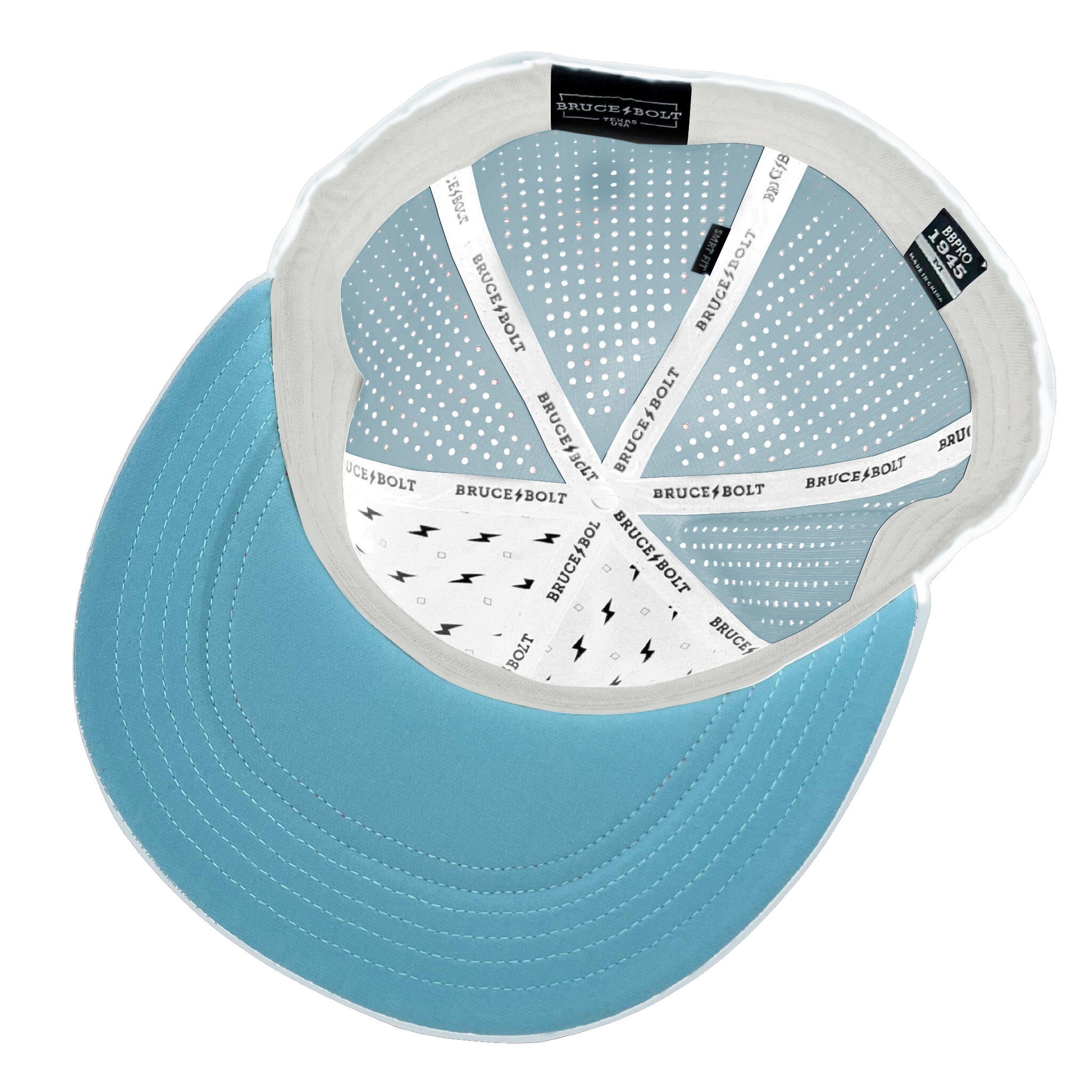 SMART FIT Performance BOLT Game Hat - Ice Blue/Red Bolt- thumb 5