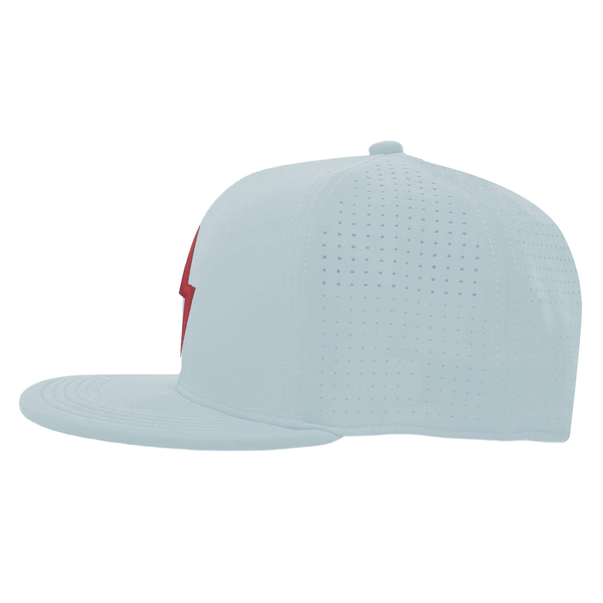 SMART FIT Performance BOLT Game Hat - Ice Blue/Red Bolt- thumb 3