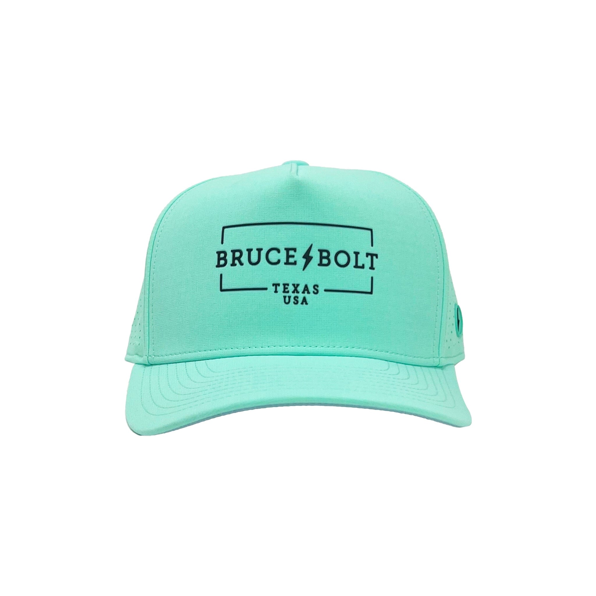 "BRUCE BOLT" Standard Snapback Hat - Mint Green- thumb 3