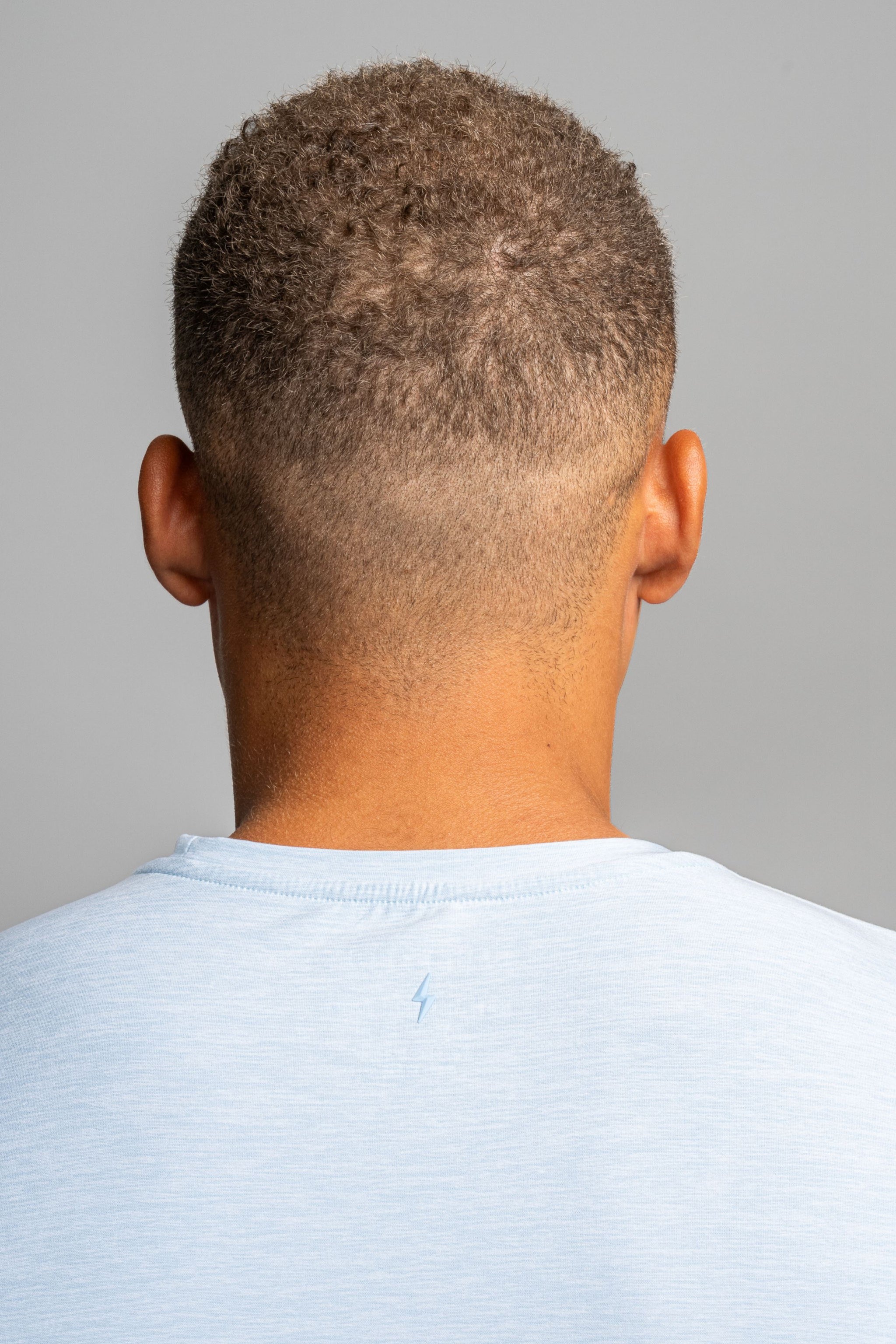 SuperSoft "BRUCE BOLT" Short Sleeve Shirt - Baby Blue- quickbuy