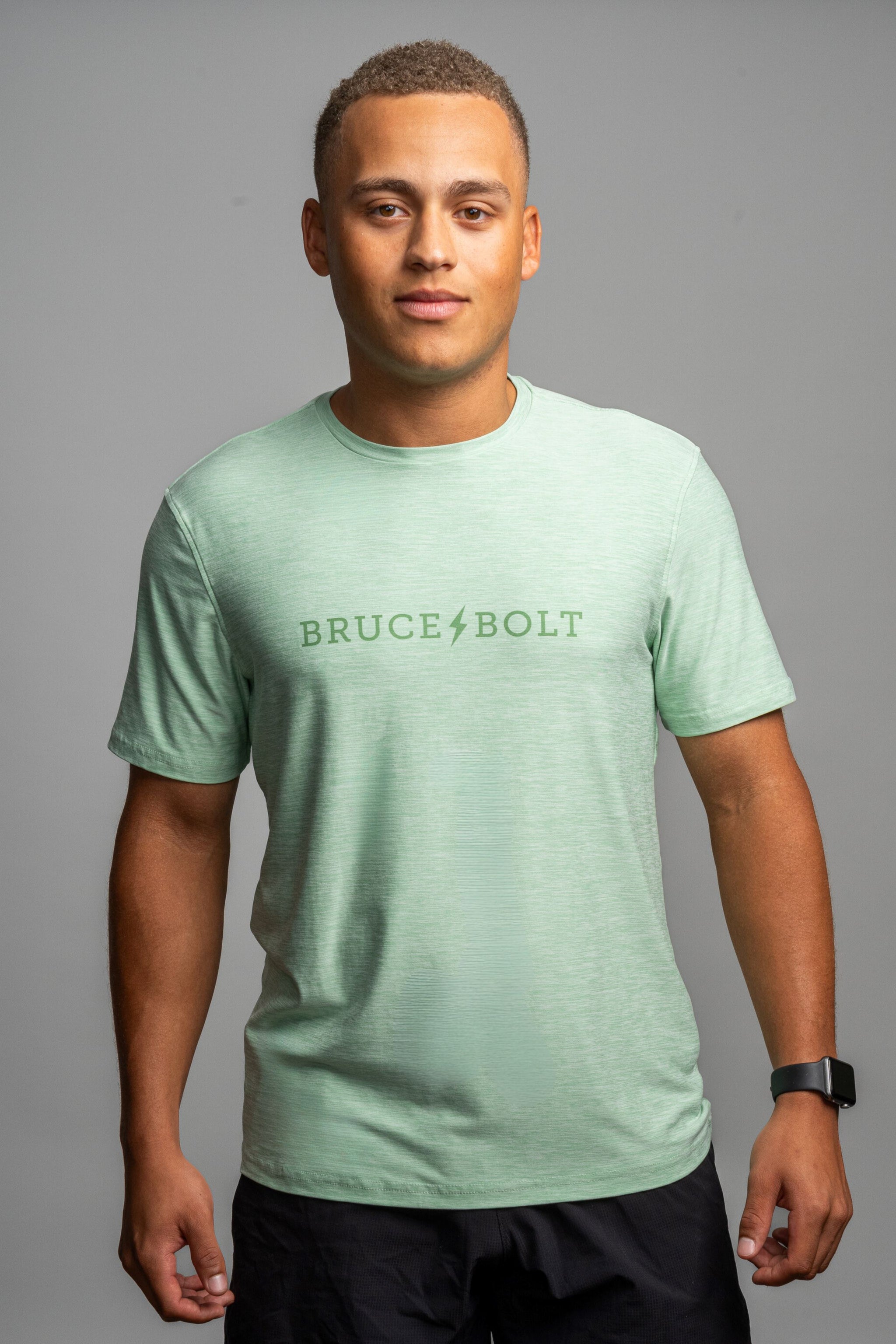 SuperSoft "BRUCE BOLT" Short Sleeve Shirt - Mint Green- quickbuy