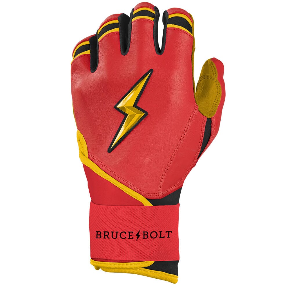 Konnor Griffin Signature Series Long Cuff Batting Gloves - Red- thumb 3