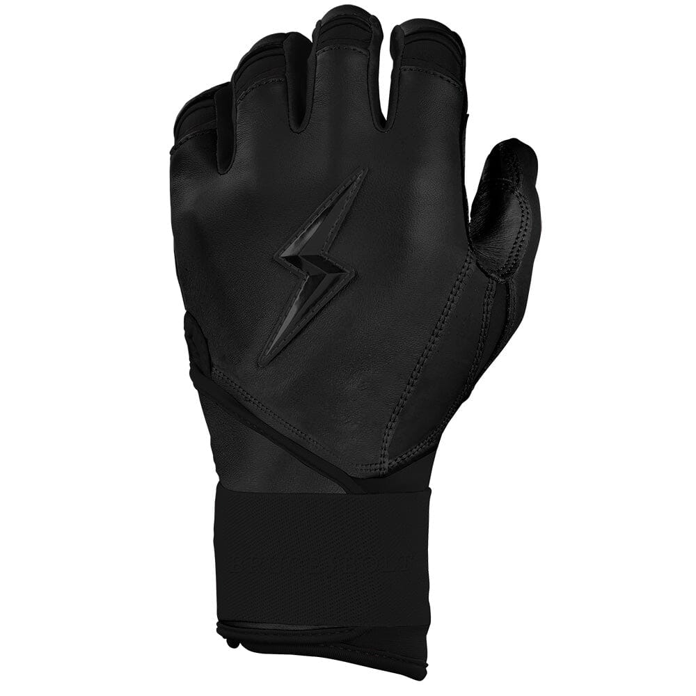 Bear Series Long Cuff Batting Gloves - Blackout- thumb 3