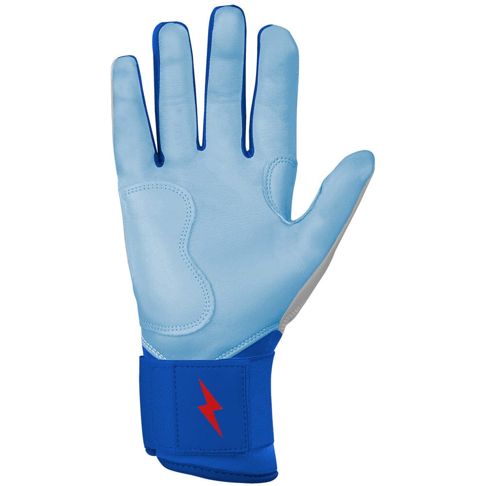 James Outman Signature Series Long Cuff Batting Gloves - Metallic Silver- quickbuy
