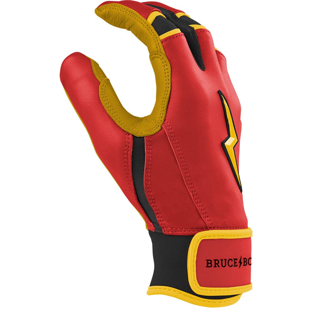 Konnor Griffin Signature Series Short Cuff Batting Gloves - Red- thumb 5