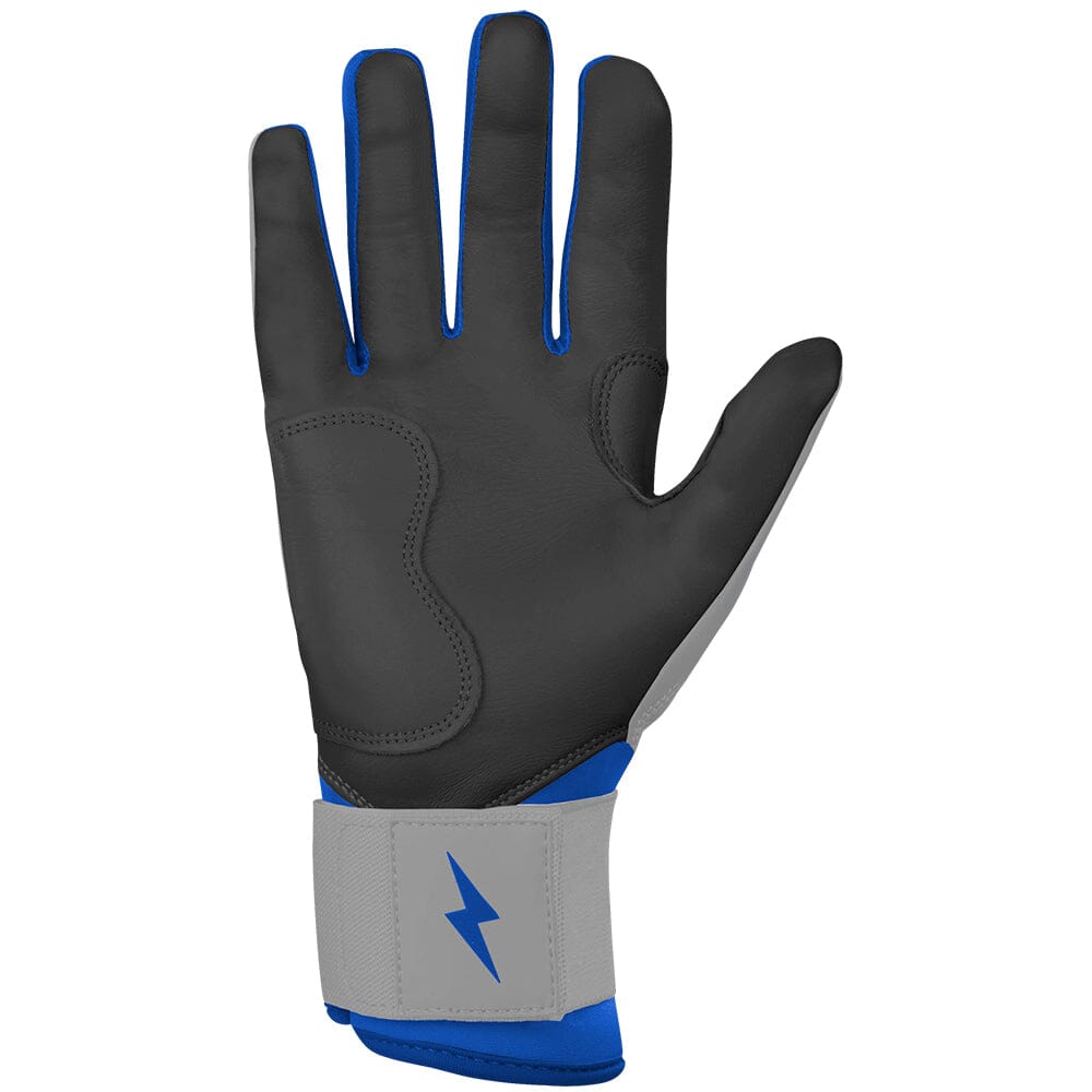 Grey Series Long Cuff Batting Gloves - Royal Blue- thumb 2