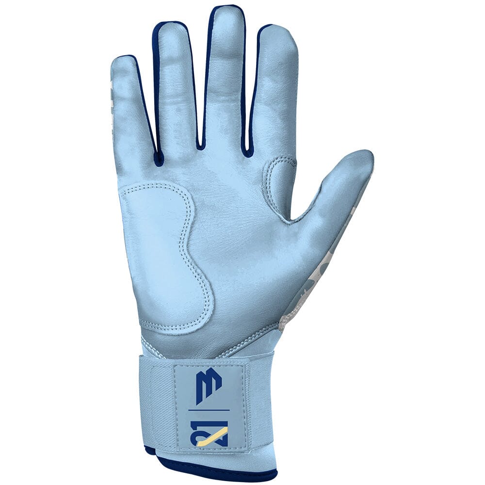 Jake Burger Signature Series Long Cuff Batting Gloves - BURLEBO Seaside Camo Blue- quickbuy
