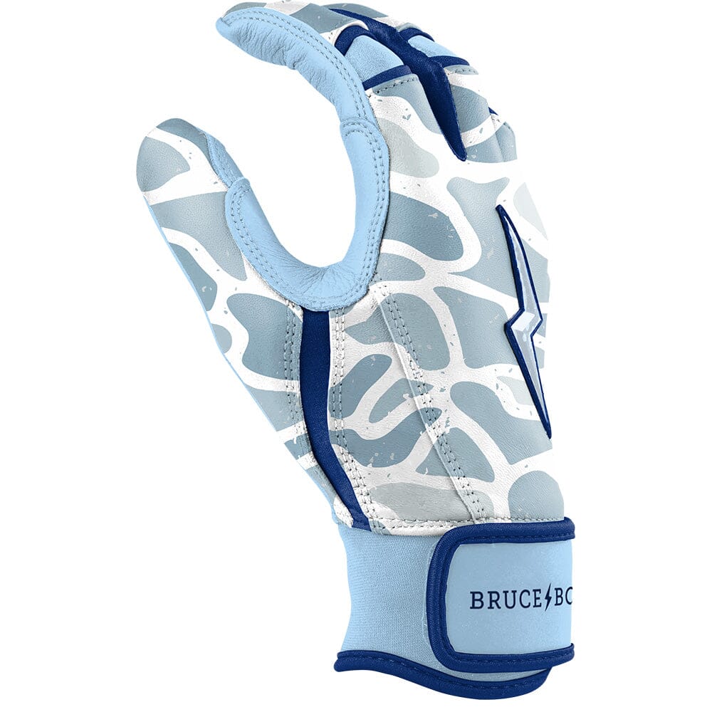 Jake Burger Signature Series Short Cuff Batting Gloves - BURLEBO Seaside Camo Blue- thumb 5