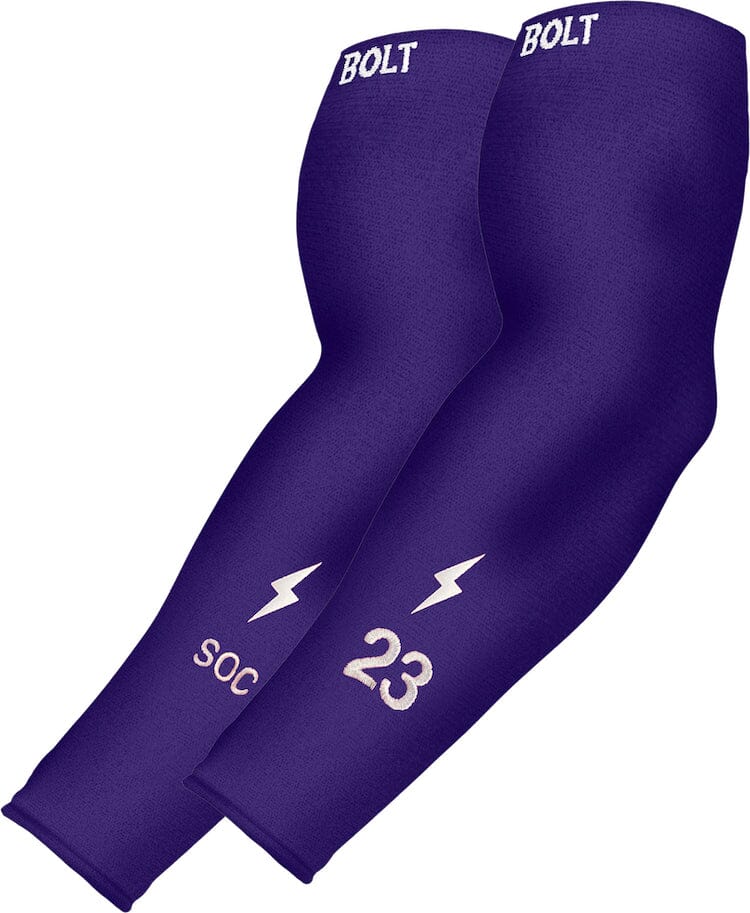 Personalized Graduated Compression Premium Arm Sleeve - Purple - 1