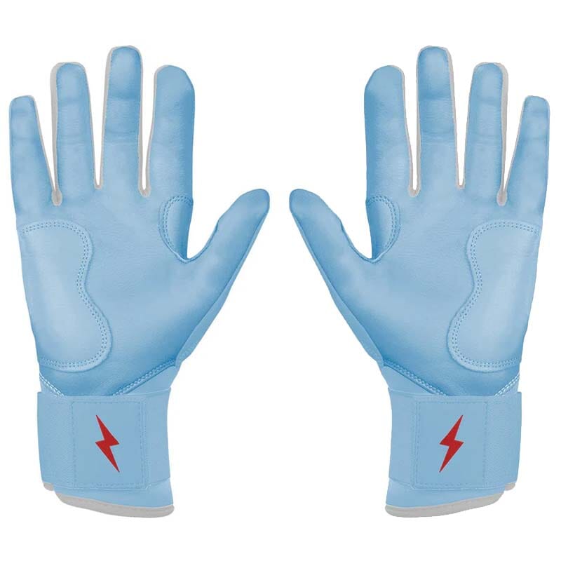 Personalized Ian Happ Signature Series Long Cuff Batting Gloves - Baby Blue- quickbuy