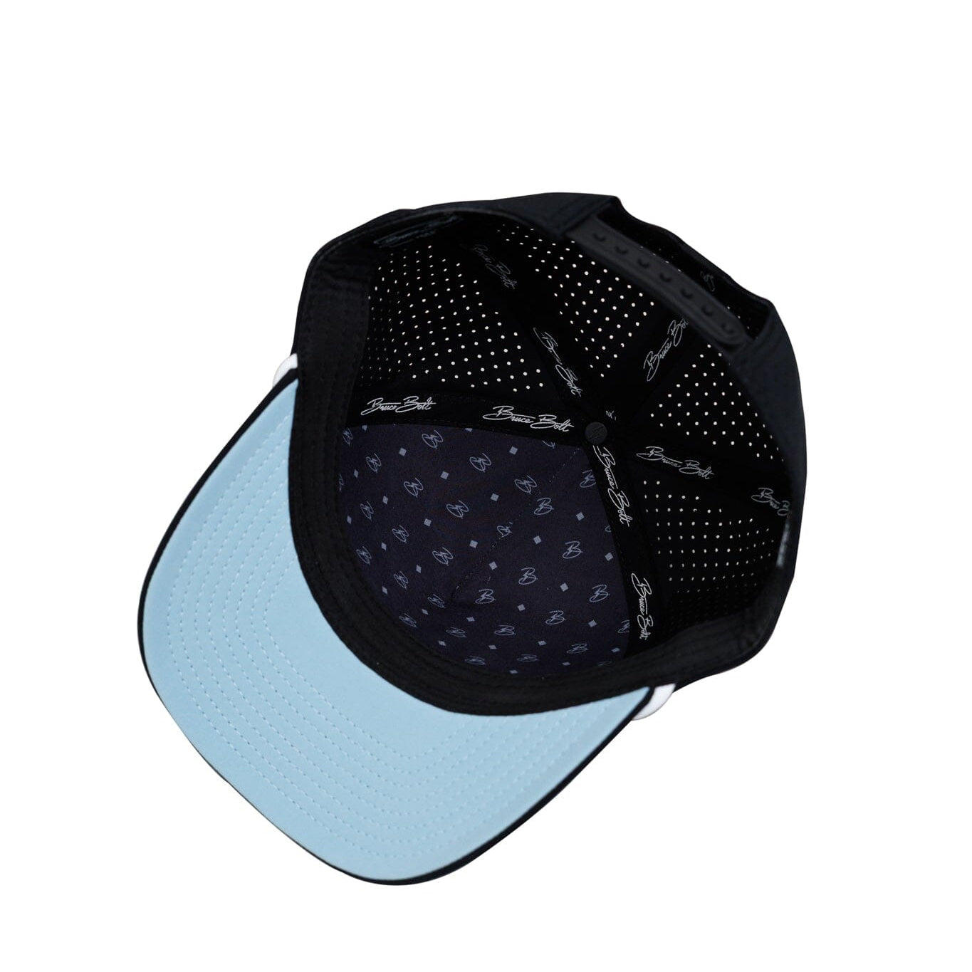 "Flying B" Pre-Curved Golf Rope Hat - Black- thumb 6