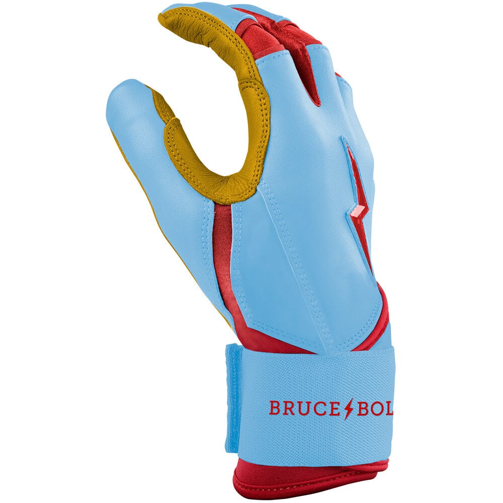 Harrison Bader Signature Series Long Cuff Batting Gloves - Baby Blue- thumb 5