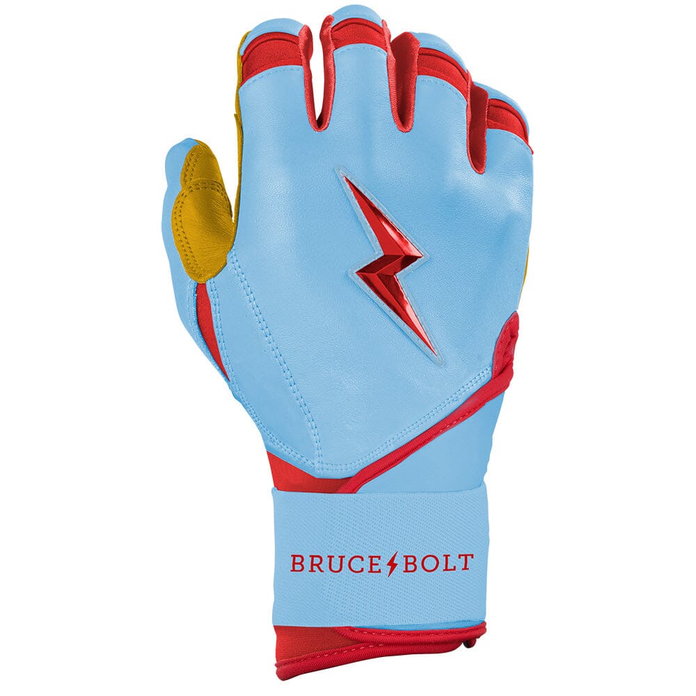 Harrison Bader Signature Series Long Cuff Batting Gloves - Baby Blue- thumb 4