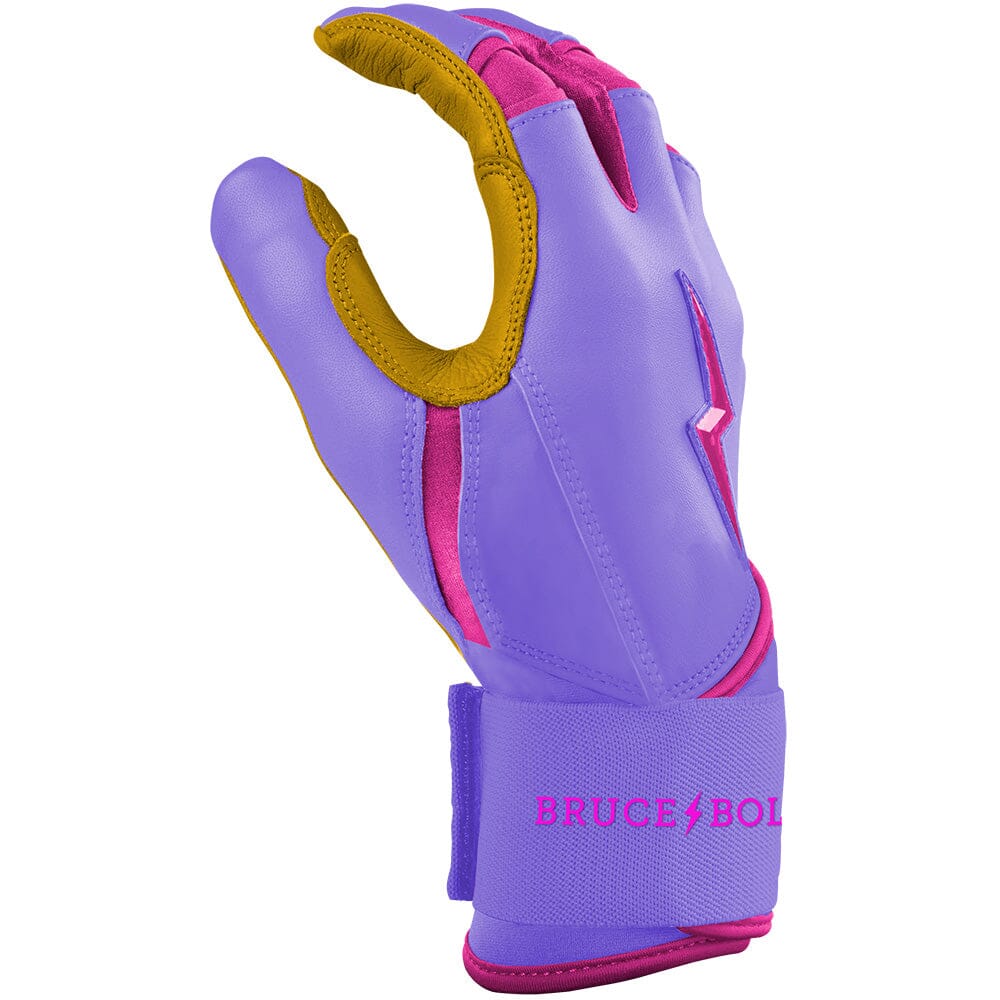 Harrison Bader Signature Series Long Cuff Batting Gloves - Lavender- thumb 5