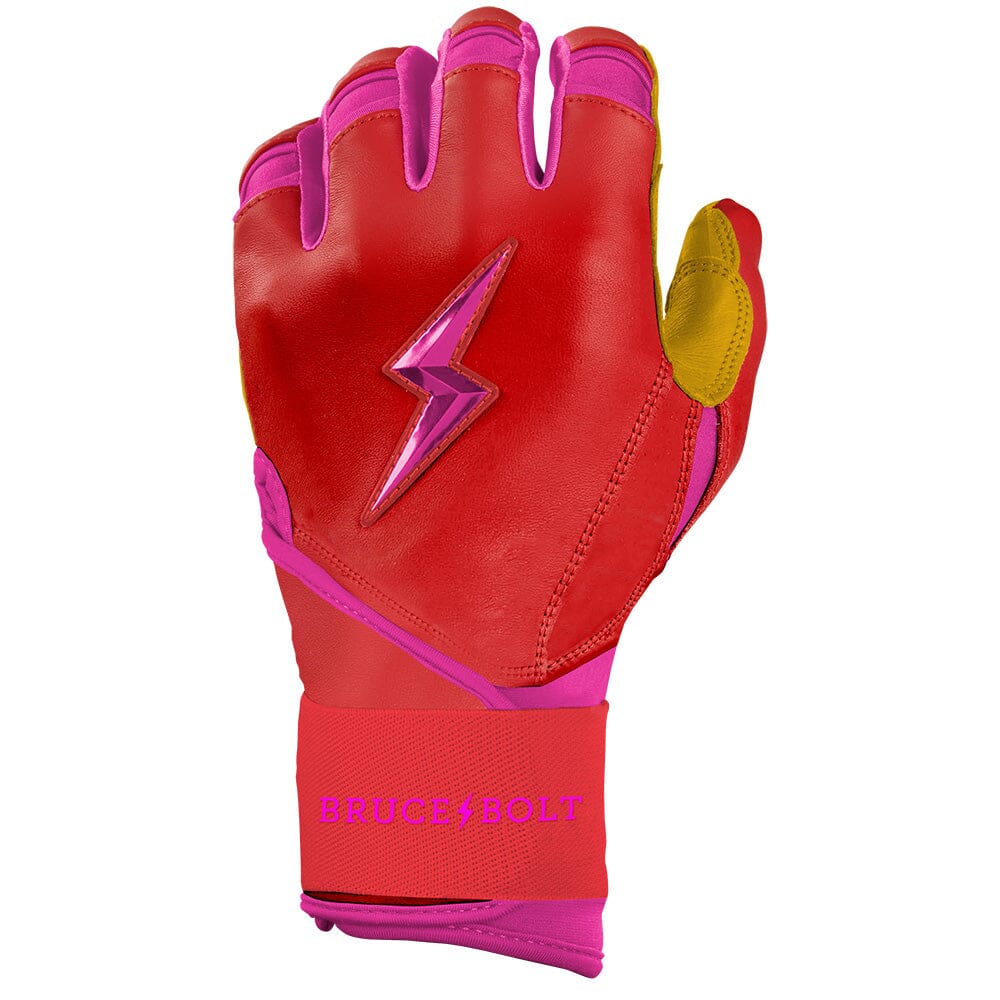 Harrison Bader Signature Series Long Cuff Batting Gloves - Pink- thumb 3