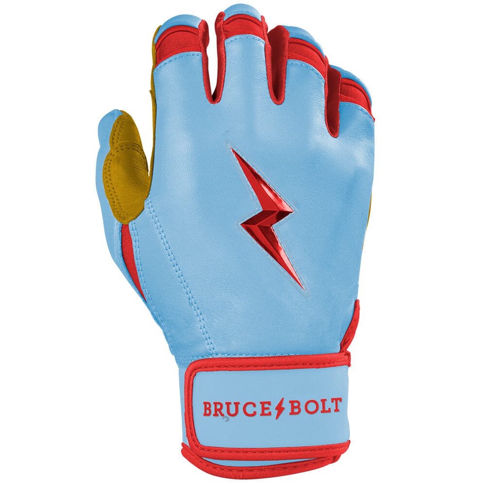 Harrison Bader Signature Series Short Cuff Batting Gloves - Baby Blue- thumb 4