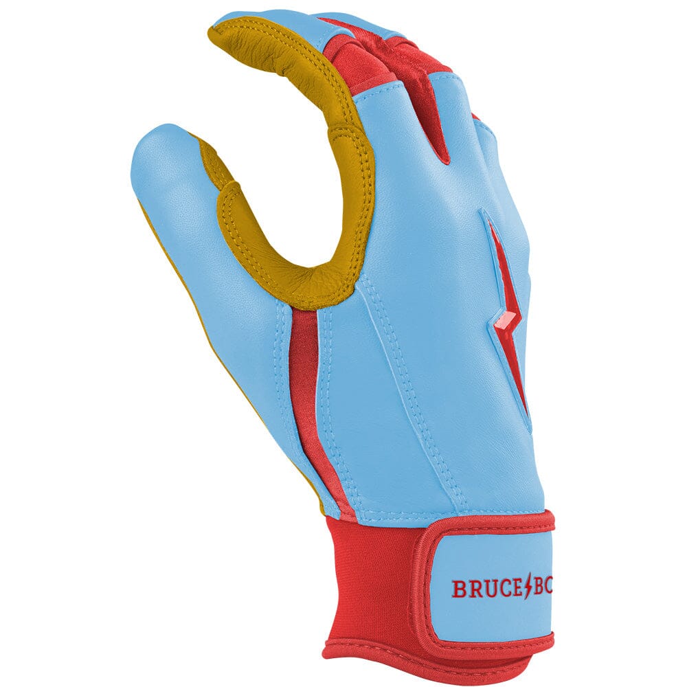 Harrison Bader Signature Series Short Cuff Batting Gloves - Baby Blue- thumb 5