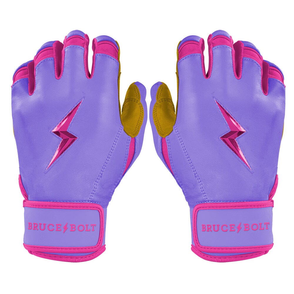 Harrison Bader Signature Series Short Cuff Batting Gloves - Lavender- quickbuy