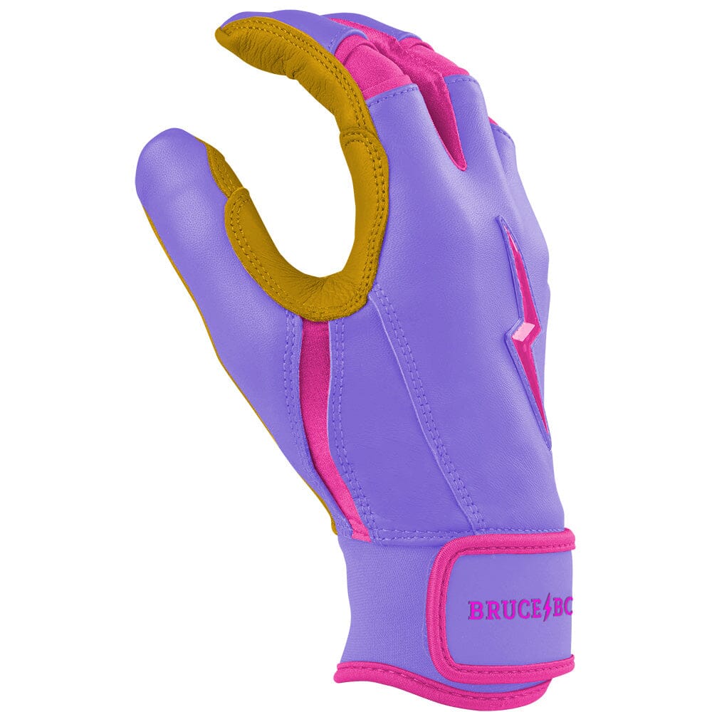 Harrison Bader Signature Series Short Cuff Batting Gloves - Lavender- thumb 5