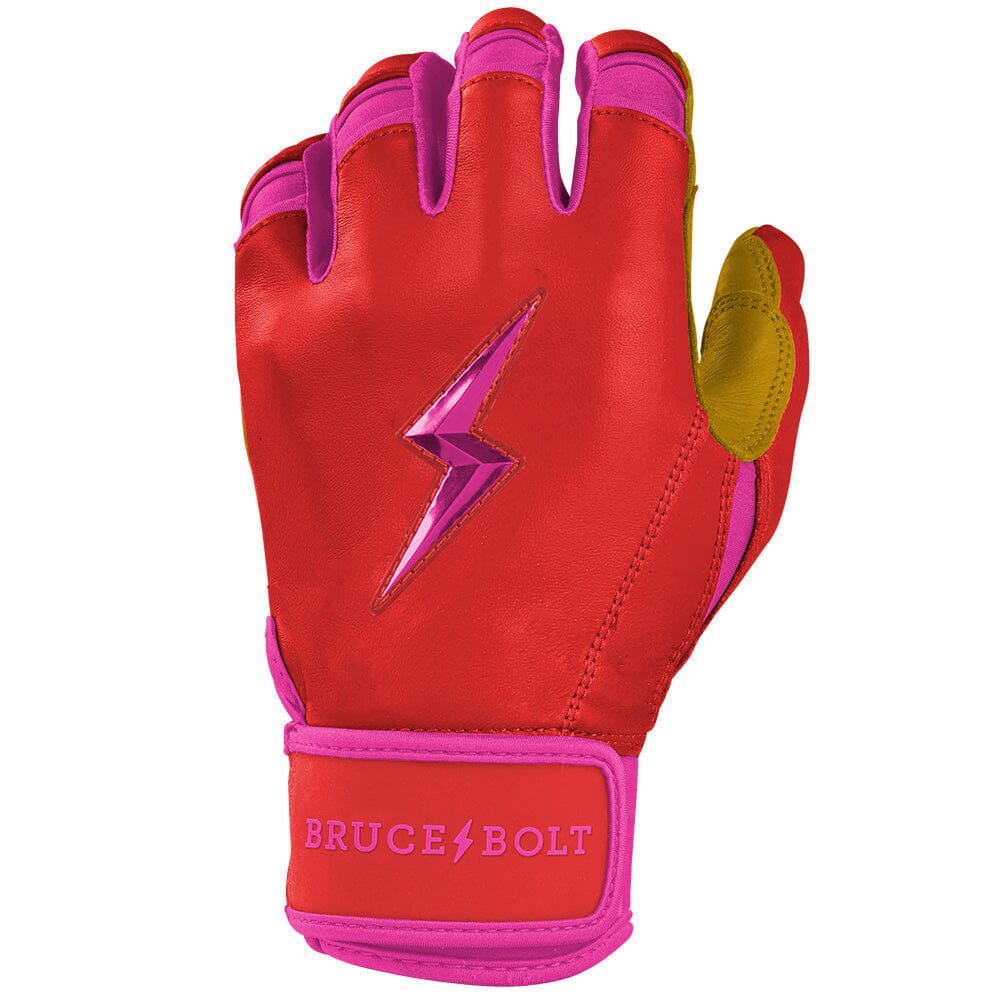 Harrison Bader Signature Series Short Cuff Batting Gloves - Pink- thumb 3