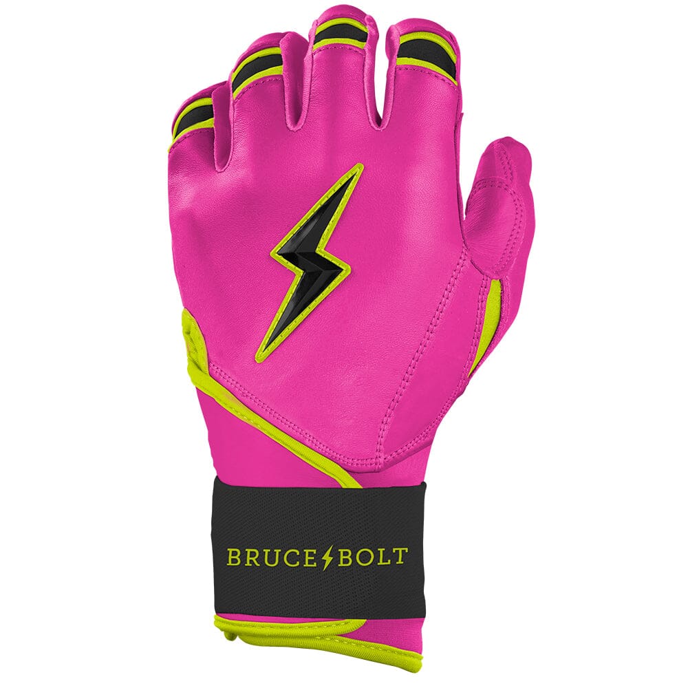 Bear Series Long Cuff Batting Gloves - Pink Lightning- thumb 3
