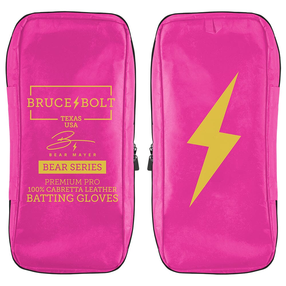 Bear Series Long Cuff Batting Gloves - Pink Lightning- thumb 7