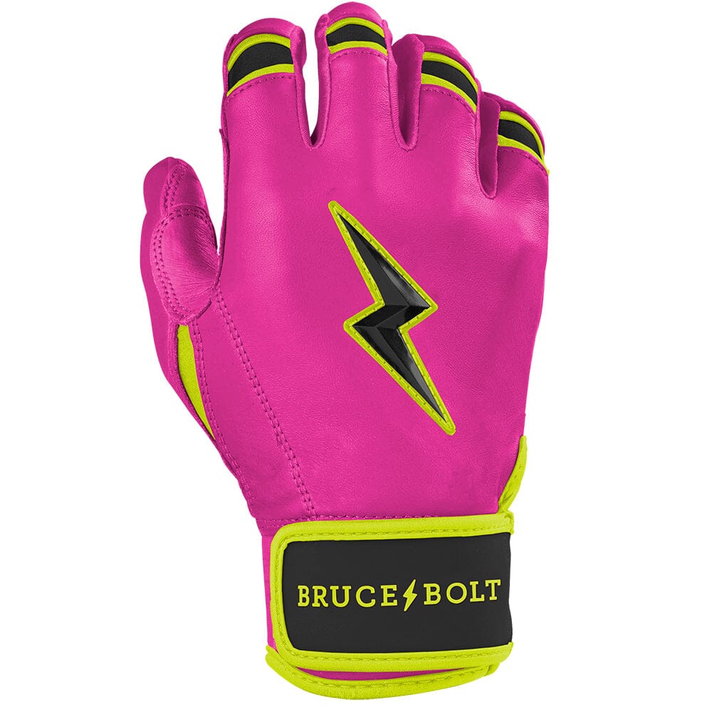 Bear Series Short Cuff Batting Gloves | Pink Lightning- thumb 4