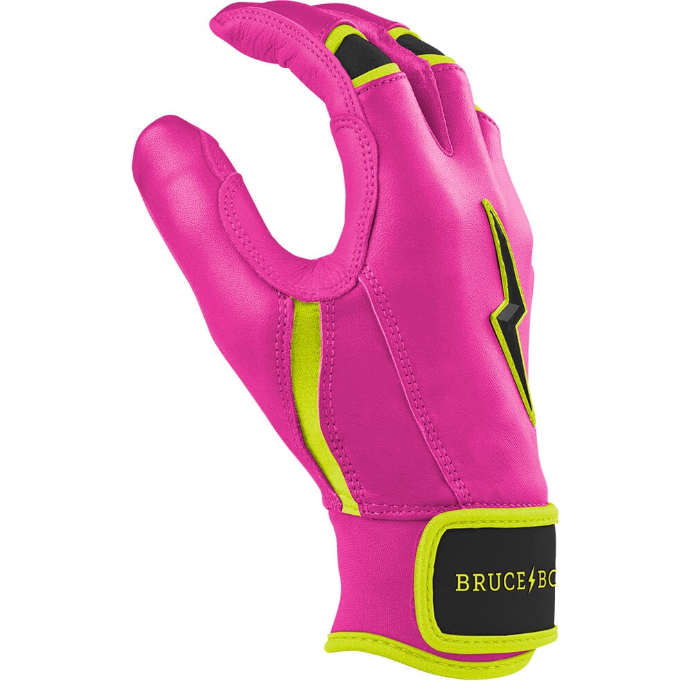 Bear Series Short Cuff Batting Gloves | Pink Lightning- thumb 5