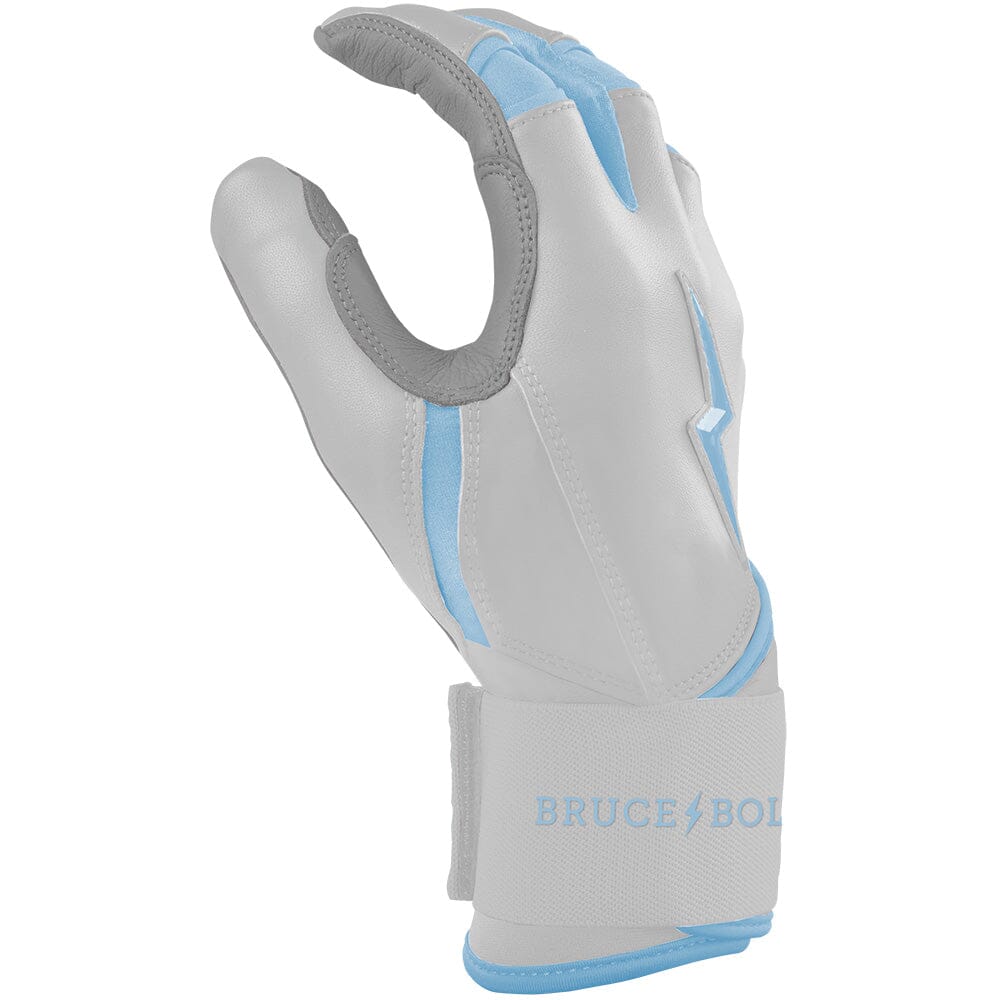 Chrome Series Long Cuff Batting Gloves - Baby Blue- thumb 5