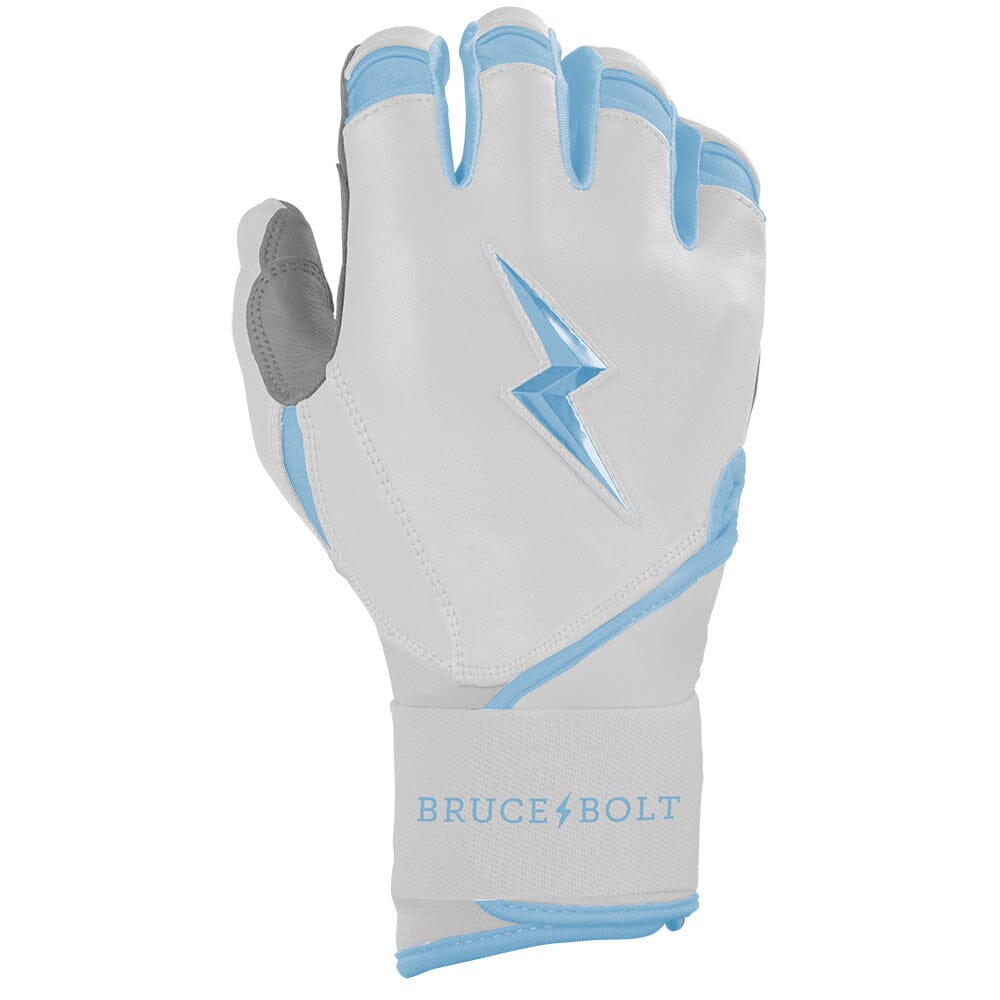 Chrome Series Long Cuff Batting Gloves - Baby Blue- thumb 4