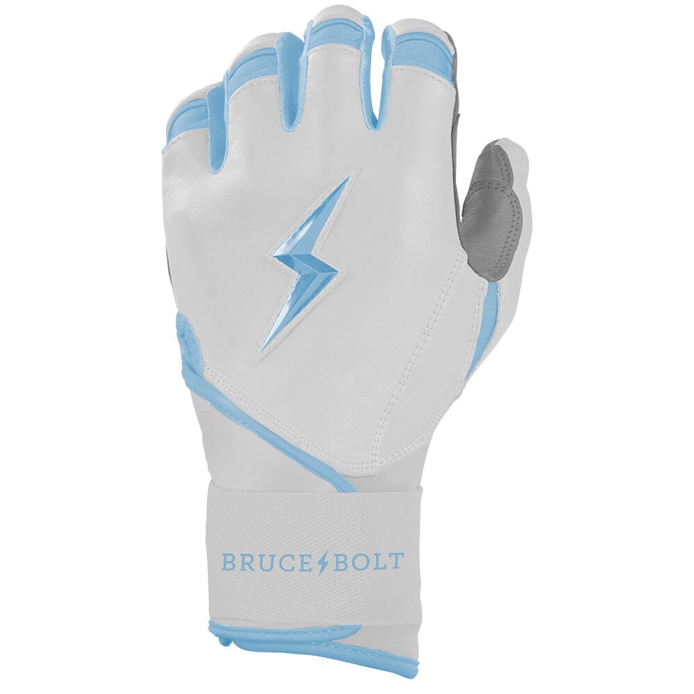 Chrome Series Long Cuff Batting Gloves - Baby Blue- thumb 3